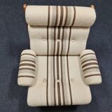 Set de salon vintage des années 70 en teck 6 pièces