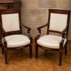 Paire de fauteuils d'époque Empire, réalisée en acajou