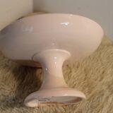 Powder pink fruit bowl-compotier from Digoin Sarreguemines