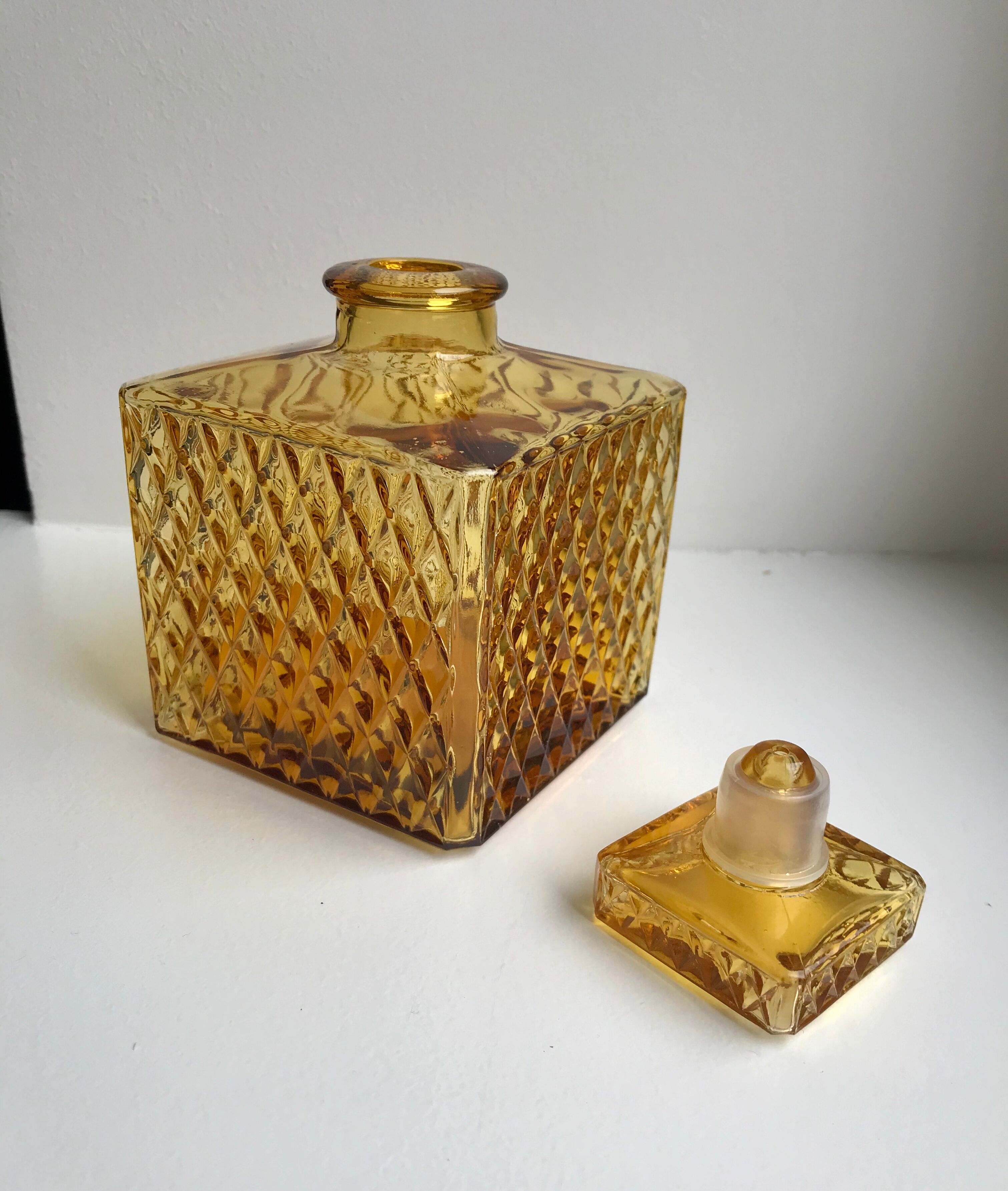 Amber whisky decanter 70s