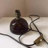 Vintage glazed terracotta lamp base