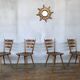 Series of 20 Scandinavian chairs or vintage wooden bistro