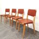 Set of 4 chairs Jens Risom for Knoll