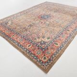 Grand Tapis Persan Ancien 300x397 cm, Médaillon et Motifs Floraux