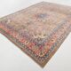 Large Antique Persian Carpet 300x397 cm, Medallion and Floral Patterns