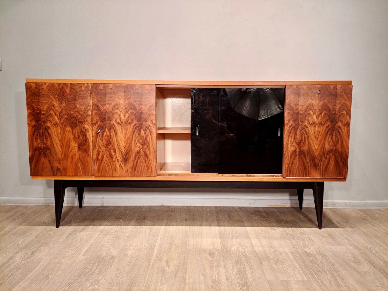 Sideboard veneered with B.F.M. vintage 60's