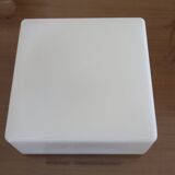 Square ceiling in 1960s white opaline