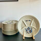 Service de 10 assiettes en céramique de Saint-Amand