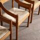 5 chaises Carimate par Vico Magistretti, Italie 1960