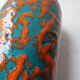 Blue and coral west Germany vase