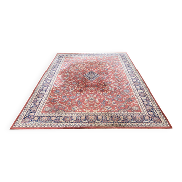 Persian carpet Saint Maclou floral wool velvet burgundy 240x330
