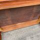 Side table desk in solid wood feet turned 50s