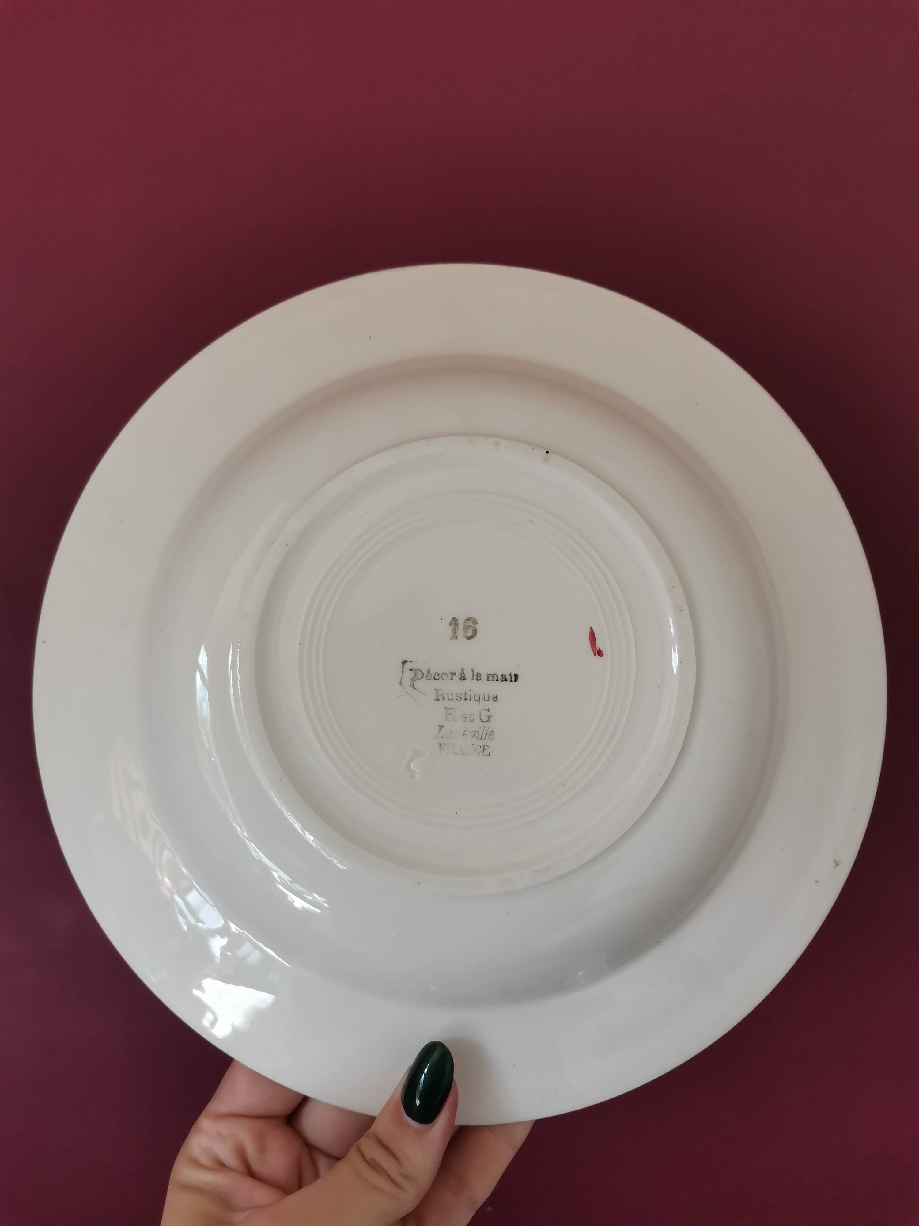 Rustic Flowers Lunéville Plates