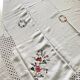 Embroidered tablecloth and 12 vintage napkins