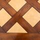 Roche Bobois cherry and Bourgogne tile dining table