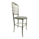 Italian Side Chair in Golden Brass by Giuseppe Gaetano Descalzi for Chiavar