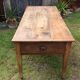 Farm table in cherry tree of the country of Redon with spindle feet.