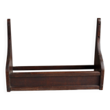 Vintage dark wood wall shelf