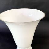 Lamoe tulipe en opaline, câble tissu neuf