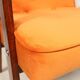 Fauteuil scandinave en velours orange par Chierowski, 1962