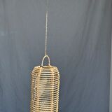 Small lantern-shaped rattan suspension H35 D15