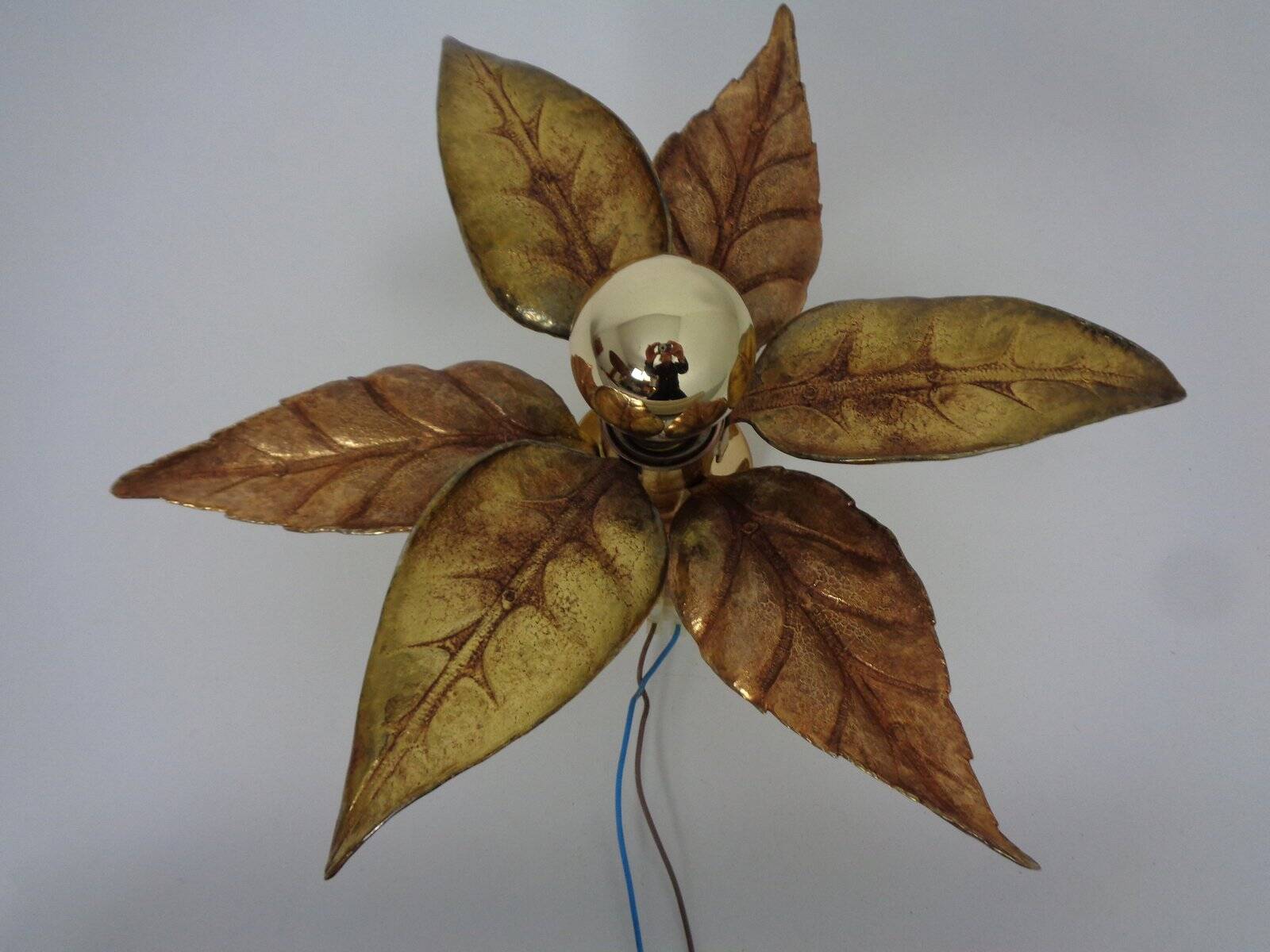 Hollywood Regency Wall Lamp by Willy Daro for Massive, Belgium, 1970s