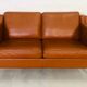 Sofa in cognac leather 1960