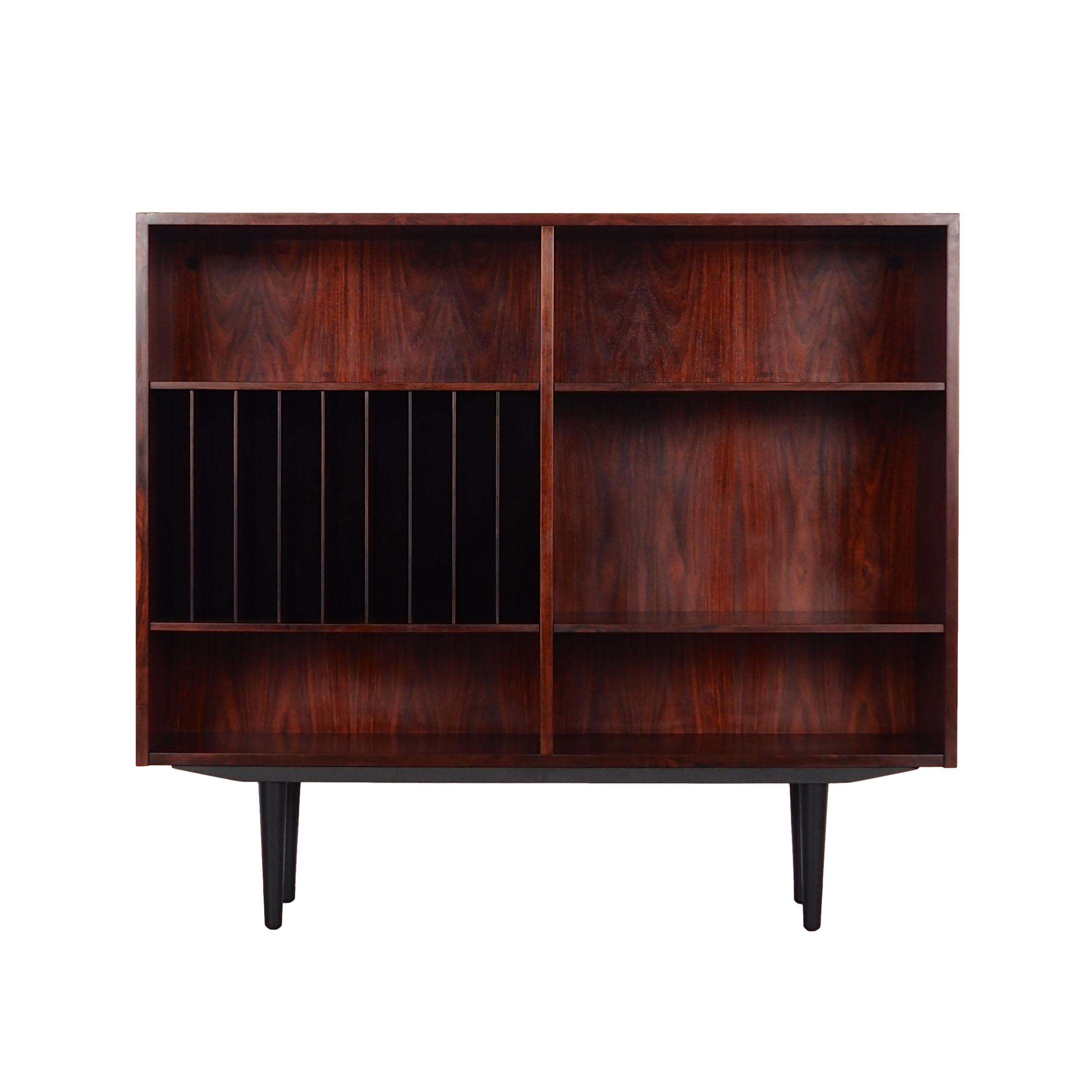 Rosewood bookcase, Danish design, 1970s, manufactured by Omann Jun