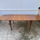 Extendable table 2 Scandinavian teak extensions 165/207/249 x 91cm vintage an60