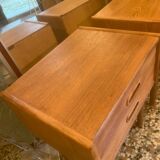 Paire de chevets danois en teck mid-century