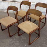 Baumann sled chairs set