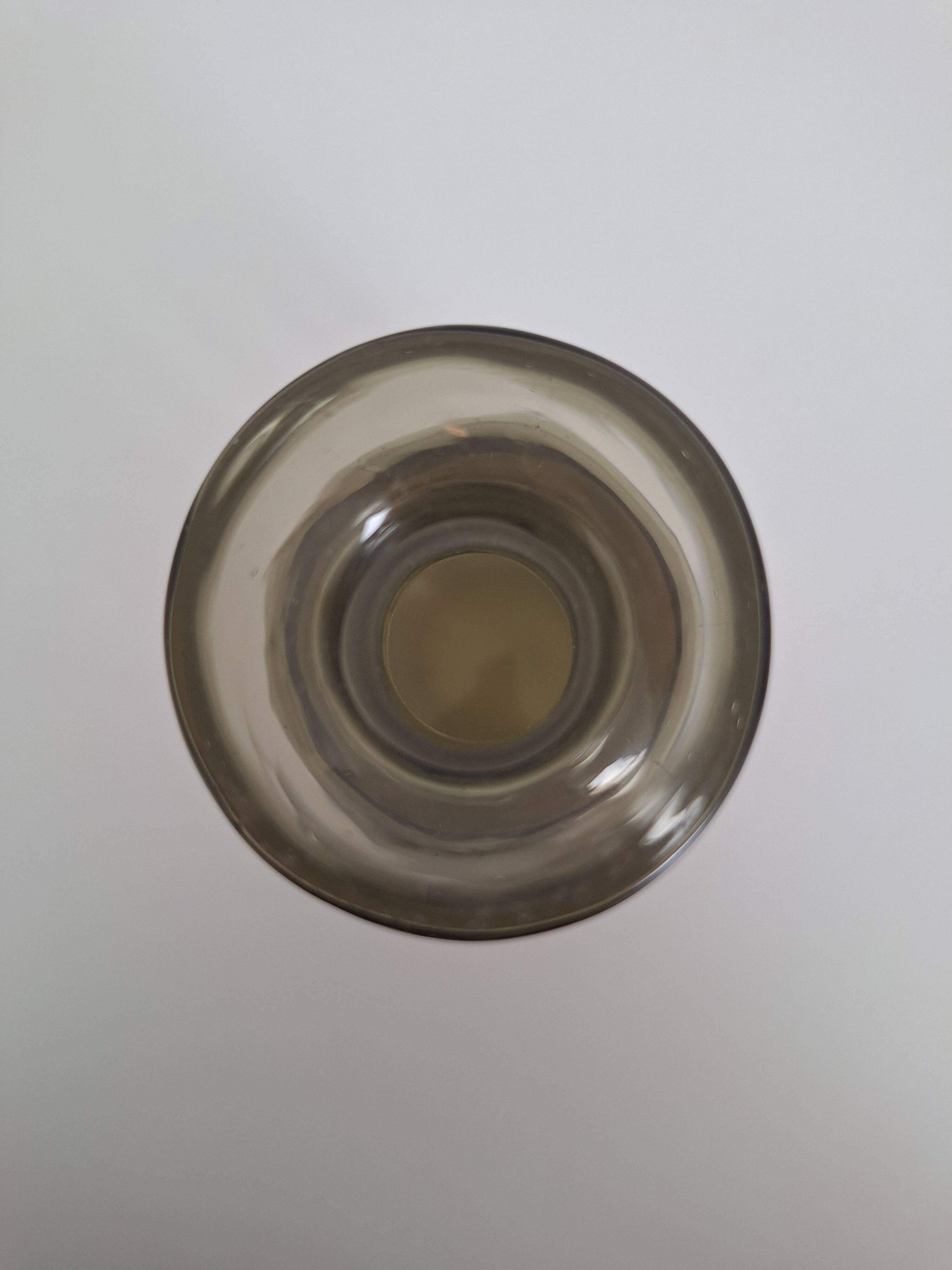 Khaki glass vase