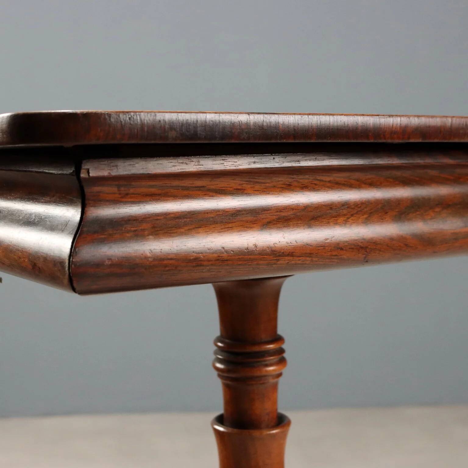 Small antique wooden table with drawer, Italy, 19th century.