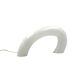 White Murano glass sculptural lamp, Barbini Italy 1970s