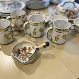 Keraluc Quimper signed tableware set