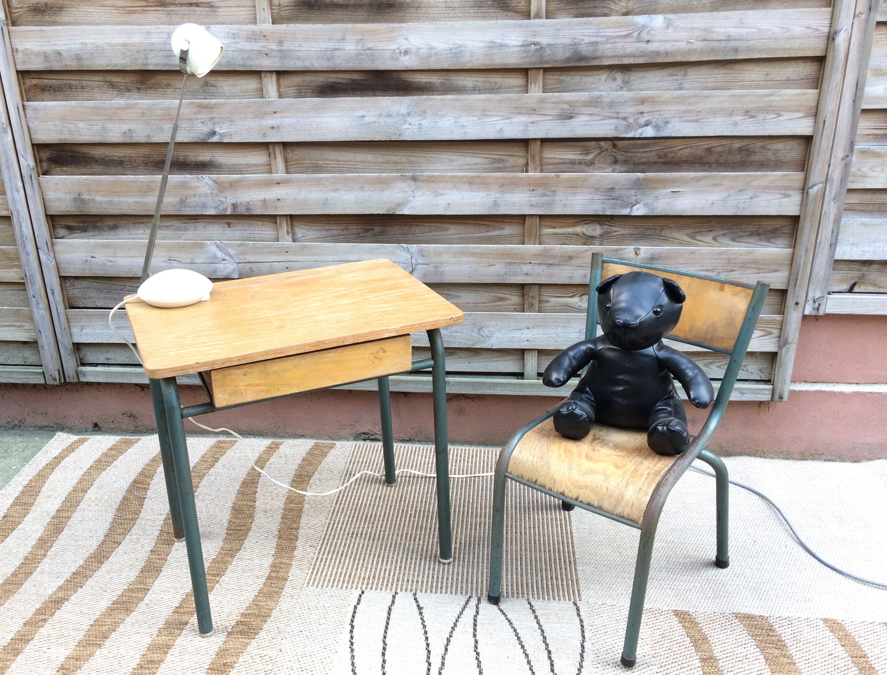 Desk et chair child Mullca 510 vintage school 50/60