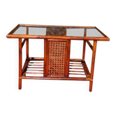 Cane rattan coffee table