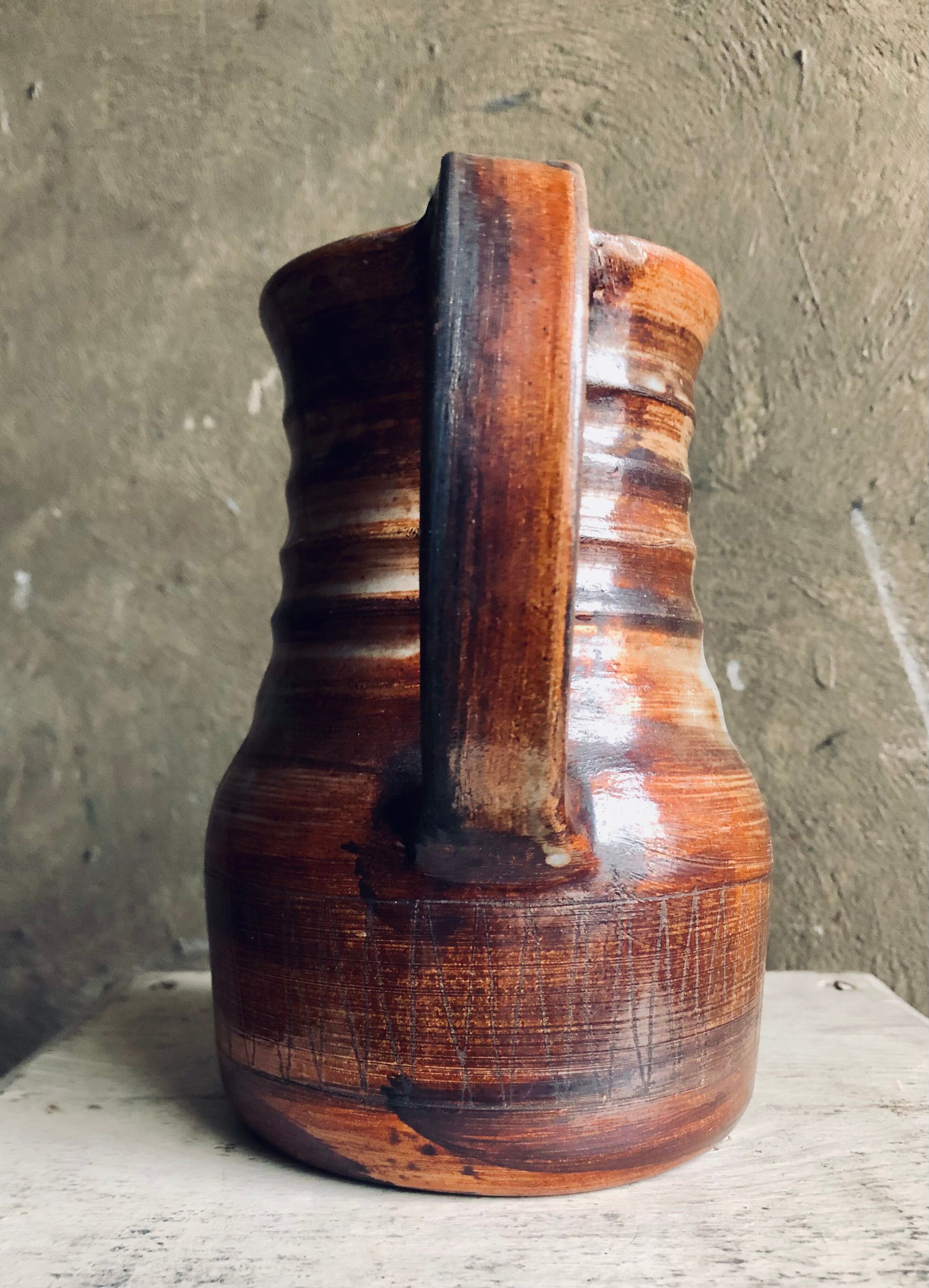 Handcrafted pitcher "The Potter's House" 1960-70