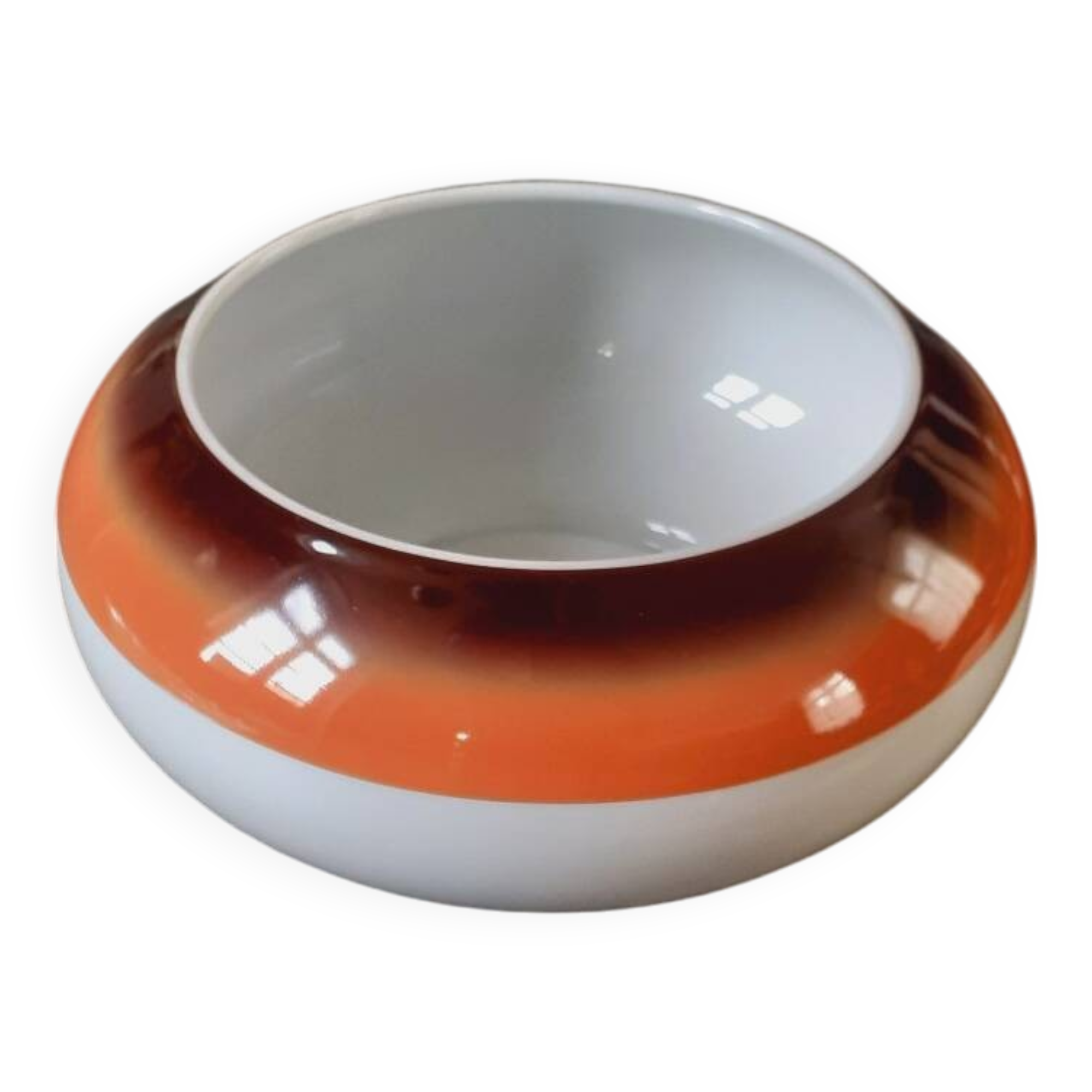 Porcelain salad bowl Space Age Year 70 Royale de Limoges factory