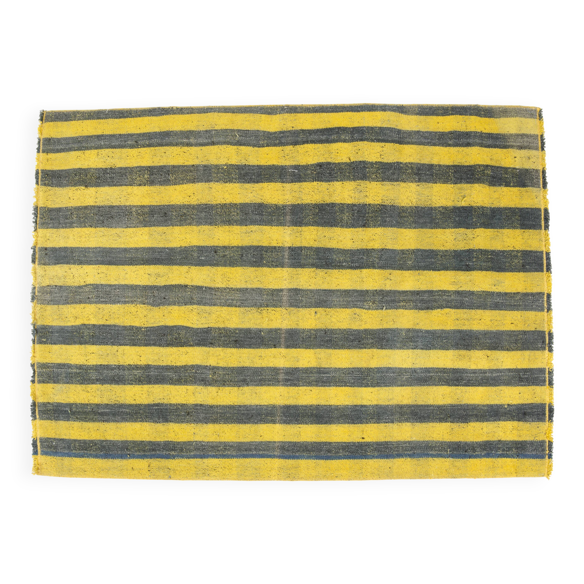 Tapis Kilim à Rayures Turques Vintage