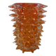Orange murano glass vase