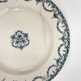 Lot of Plate, Platter, Ramier and Soup Tureen, Iron Earth, "Excelsior" service, E. Bourgeois, late 19th century