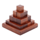 Wooden pyramid paperweight, 1970s