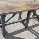 Table established of old shoemaker furniture