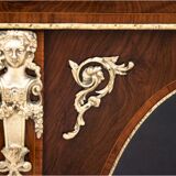 Antique French chest of drawers, late 19th century. After renovation.