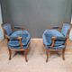 Paire de fauteuil bas de style Louis XV