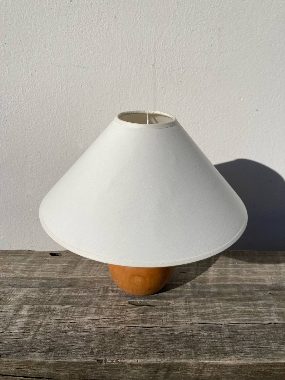 Wooden pear lamp 1980