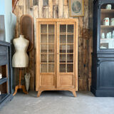 Vitrine vintage en chêne années 50 (rénovée)