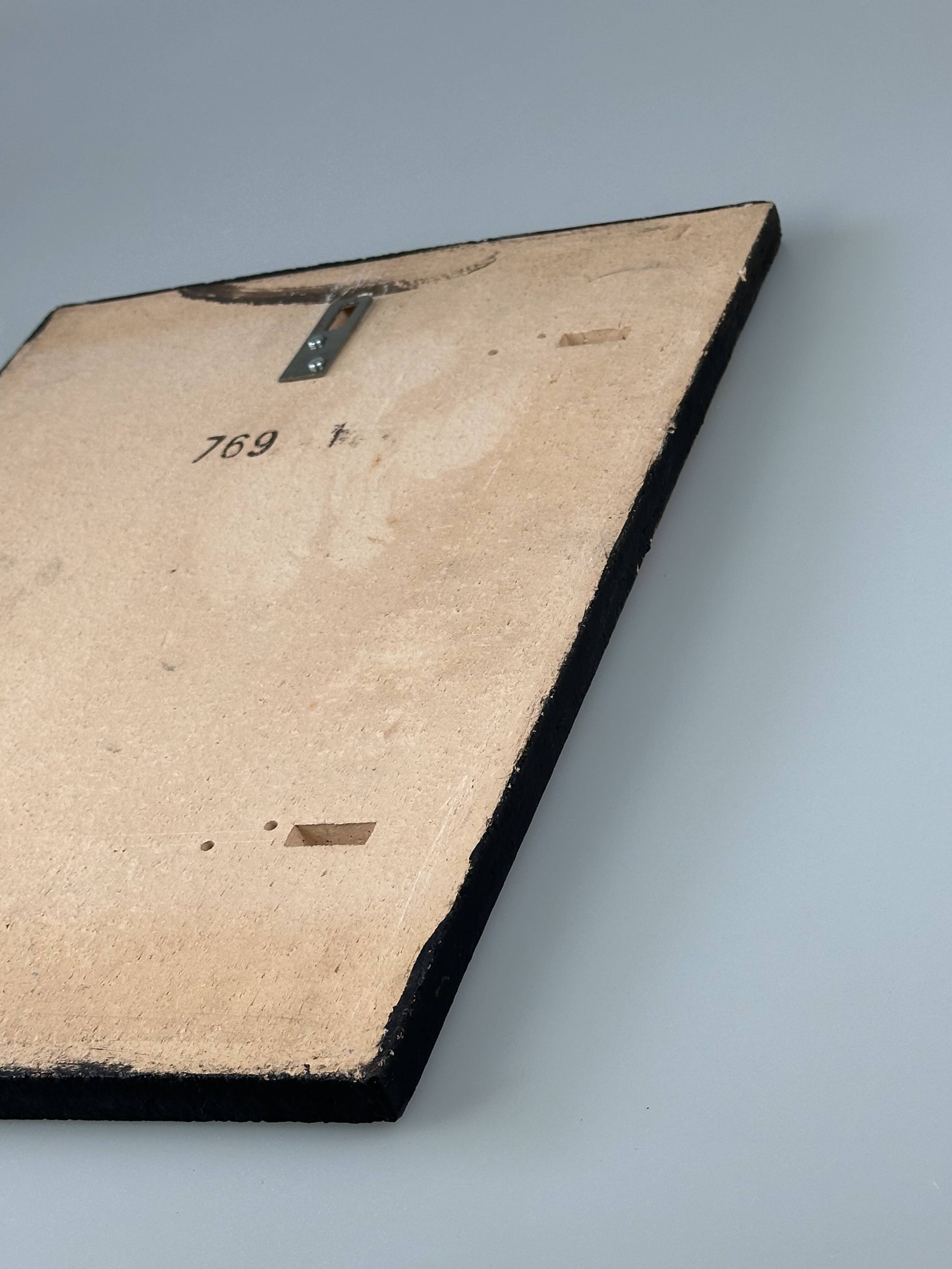 1960s/70s Wall Picture Wall Plate Ceramic Ruscha Hand-Painted Number 769