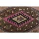 Vintage Turkish Oushak Handmade Wool Cotton Brown Runner Rug 188x416